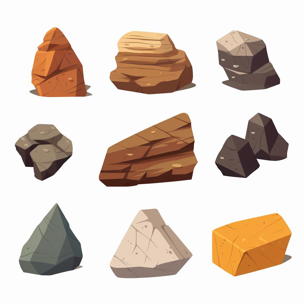 A selection of similar hardness rocks for tumbling